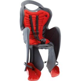 Детское велокресло BELLELLI Mr Fox Relax, на раму, тёмно-серое, до 7лет/22кг, 01FXR00002, изображение  - НаВелосипеде.рф