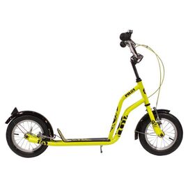Самокат OLIMP 12", двухколёсный, детский, жёлтый, SO01201, Вариант УТ-00021169: желтый, изображение  - НаВелосипеде.рф