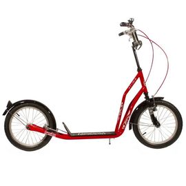 Самокат OLIMP 16", двухколёсный, взрослый, до 90 кг, красный, сталь, SO01601, Вариант УТ-00021171: красный, изображение  - НаВелосипеде.рф