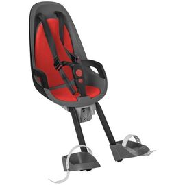 Детское велокресло HAMAX CARESS OBSERVER, на рулевую трубу, серый/черный/красный, до 15 кг, 553023, изображение  - НаВелосипеде.рф