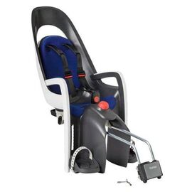 Детское велокресло HAMAX CARESS, на подседельную трубу, запирающийся замок, серый/белый/синий, до 22 кг, 553002, изображение  - НаВелосипеде.рф