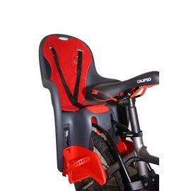Детское велокресло DIEFFE, на раму, серое/красное, до 22кг, SE 11400 SUPER COMFORT frame, изображение  - НаВелосипеде.рф