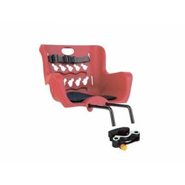 Детское велокресло BELLELLI Pulcino HandleFix, на рулевую трубу, красное, до 15 кг, 01PLC008, изображение  - НаВелосипеде.рф