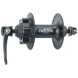 Велосипедная втулка Shimano DEORE EHBM525AALS, передняя, 36 отверстий, под дисковый тормоз, эксцентрик, 2-988, изображение  - НаВелосипеде.рф