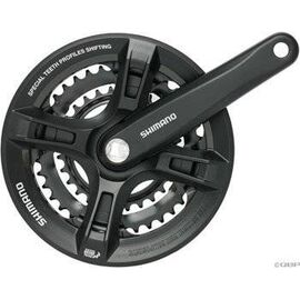 Система шатунов велосипедная Shimano Tourney, M171, 170мм, Квадрат, 48/38/28, EFCM171C888C3, изображение  - НаВелосипеде.рф