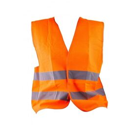 Светоотражающий защитный жилет Vinca sport для взрослых, оранжевый, на липучке, SV 104 orange (XL), изображение  - НаВелосипеде.рф