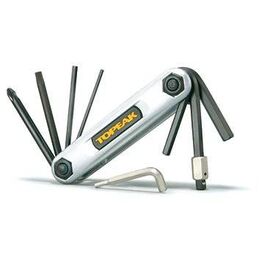 Мультитул TOPEAK X-Tool, 10 Function Folding Tool, 10 функций, в чехле, серебристый TT2321S, изображение  - НаВелосипеде.рф