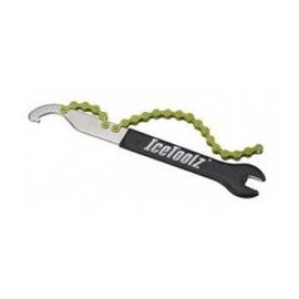 Ключ педальный Ice Toolz, 15мм, хлыст для кассеты SS/1 ск, Сr-Mo сталь, 34S2, изображение  - НаВелосипеде.рф