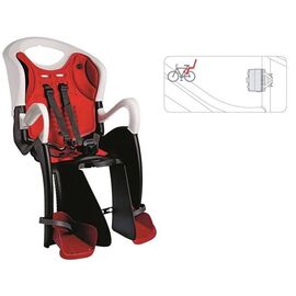 Детское велокресло BELLELLI Tiger Standard B-Fix, заднее, на велосипед 29", черно-белое/красная вставка, 01TGTSB0020XL, изображение  - НаВелосипеде.рф