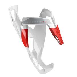 Флягодержатель велосипедный Elite Custom Race Plus, белый глянцевый/ красный, 0140615, изображение  - НаВелосипеде.рф