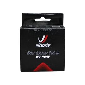 Камера велосипедная VITTORIA MTB Lite, 26x1.25/1.50, AV schrader 48 mm, 1Z1.2I6.A4.35.111BX, изображение  - НаВелосипеде.рф