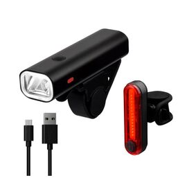 Фонари велосипедные Briviga USB Bike Light Set, комплект (передний+задний, EBL-3304+EBL-3303, изображение  - НаВелосипеде.рф