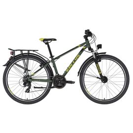 Подростковый велосипед KELLYS Naga 80 26" 2021, Вариант УТ-00258770: Рама: 13.5 (Рост: 130-150 см), Цвет: зеленый, изображение  - НаВелосипеде.рф