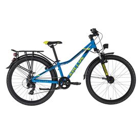 Подростковый велосипед KELLYS Kiter 70 24" 2021, Вариант УТ-00258776: Рама: 11 (Рост: 125-145 см), Цвет: синий, изображение  - НаВелосипеде.рф