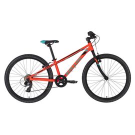 Подростковый велосипед KELLYS Kiter 30 24" 2021, Вариант УТ-00258778: Рама: 11 (Рост: 125-145 см), Цвет: Neon Orange , изображение  - НаВелосипеде.рф