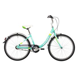Подростковый велосипед KELLYS Maggie 24" 2021, Вариант УТ-00258790: Возраст: 8-10 лет (Рост: 130-140 см), Цвет: бирюзовый, изображение  - НаВелосипеде.рф