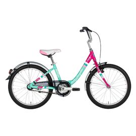 Детский велосипед KELLYS Cindy 20" 2021, Вариант УТ-00258792: Возраст: 7-9 лет (Рост: 125-135 см), Цвет: бирюзовый/розовый, изображение  - НаВелосипеде.рф