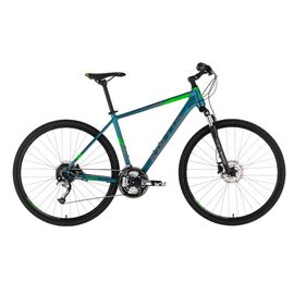 Гибридный велосипед KELLYS Phanatic 10 28" 2021, Вариант УТ-00258807: Рама: L (Рост: 176-190 см), Цвет: Dark Ocean, изображение  - НаВелосипеде.рф