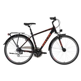 Гибридный велосипед KELLYS Carson 40 28" 2021, Вариант УТ-00258812: Рама: S (Рост: 158-171 см), Цвет: черный, изображение  - НаВелосипеде.рф