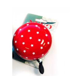 Звонок велосипедный Nuvo, Red Stars, NH-B688SS-D03, изображение  - НаВелосипеде.рф