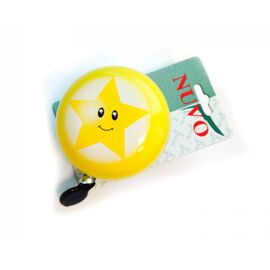Звонок велосипедный Nuvo, Yellow Stars, NH-B688SS-D01, изображение  - НаВелосипеде.рф