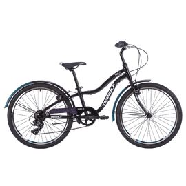 Подростковый велосипед Dewolf SAND 24" 2021, Вариант УТ-00263815: Рама: one size (Рост: 120-150 см), Цвет: черный/белый/светло-голубой, изображение  - НаВелосипеде.рф