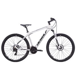 Горный велосипед Dewolf TRX 10 27.5" 2021, DWF2127510016, Вариант УТ-00263825: Рама: 16 (Рост: 150-165 см), Цвет: белый/черный/белый, изображение  - НаВелосипеде.рф