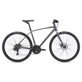 Городской велосипед Giant Escape 3 Disc 28" 2021, Вариант УТ-00263854: Рама: L (Рост: 180-190 см), Цвет: Metallic Black, изображение  - НаВелосипеде.рф