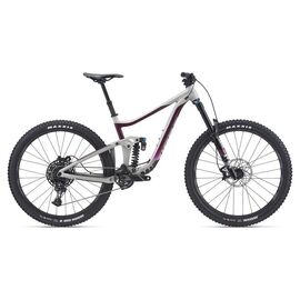 Двухподвесный велосипед Giant Reign 29 SX 29" 2021, Вариант УТ-00263924: Рама: L (Рост: 179-188 см), Цвет: Concrete/Mulberry, изображение  - НаВелосипеде.рф