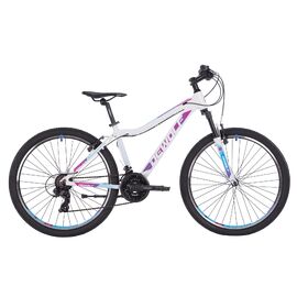 Женский велосипед Dewolf RIDLY 10 W 26" 2021, Вариант УТ-00263818: Рама: 16 (Рост: 150-165 см), Цвет: белый/светло-голубой/пурпур, изображение  - НаВелосипеде.рф