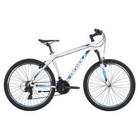 Горный велосипед Dewolf RIDLY 10 26" 2021, Вариант УТ-00263819: Рама: 16 (Рост: 150-165 см), Цвет: белый/светло-голубой/черный, изображение  - НаВелосипеде.рф