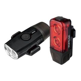 Фонари велосипедные TOPEAK POWERLUX USB COMBO, комплект, черный, TMS098, изображение  - НаВелосипеде.рф