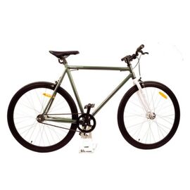 Городской велосипед Stark Terros 20" 2021, Вариант УТ-00238966: Рама: 20" (Рост: 175-190 см.), Цвет: зеленый/белый, изображение  - НаВелосипеде.рф
