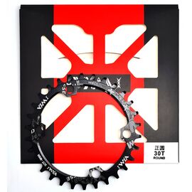 Звезда велосипедная VXW NARROW/WIDE, 96sBCD, 30T, AL7075, черный, изображение  - НаВелосипеде.рф