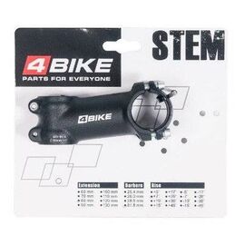 Вынос руля велосипедный 4BIKE TDS-D507A, алюминий, длина 80, угол +7°, диаметр 31.8 мм, чёрный, ARV-ST-D507-80731B, изображение  - НаВелосипеде.рф