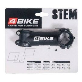 Вынос руля велосипедный 4BIKE TDS-D507A, алюминий, длина 100, угол +7°, диаметр 31.8 мм, чёрный, ARV-ST-D507-100731B, изображение  - НаВелосипеде.рф