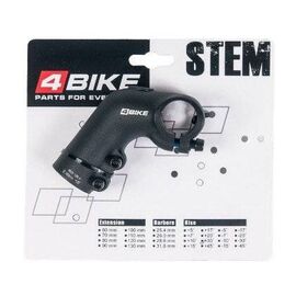 Вынос руля велосипедный 4BIKE TDS-C614, алюминий, длина 40, угол +30°, диаметр 25.4 мм, ARV-ST-C614-403025B, изображение  - НаВелосипеде.рф