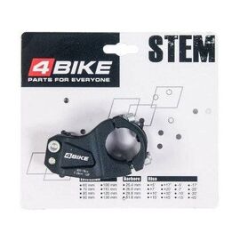 Вынос руля велосипедный 4BIKE TDS-AL-408, алюминий, длина 50 мм, угол +30°, диаметр 31.8 мм, ARV000159, изображение  - НаВелосипеде.рф