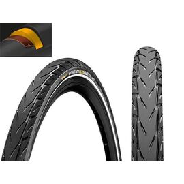 Велопокрышка Continental CONTACT Plus City, 28 x 1.60 (42-622), SafetyPlus Breaker, E50, черный Reflex, 101340, изображение  - НаВелосипеде.рф