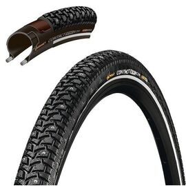 Велопокрышка Continental CONTACT Spike 120, Reflex, 28 x 1 1/4 x 1 3/4, SafetySystem Breaker, 120 шипов, черный, 150498, изображение  - НаВелосипеде.рф