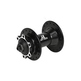 Втулка велосипедная JOY TECH D761DSE-SL,алюминий, передняя, под диск, 32 Н, OLD 100 мм, черный, D761DSE-SL, изображение  - НаВелосипеде.рф