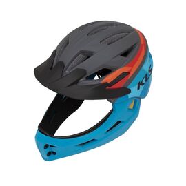 Шлем велосипедный KLS SPROUT fullface, детский, синий/красный, Вариант УТ-00265154: Размер: S (52-56 cm), изображение  - НаВелосипеде.рф