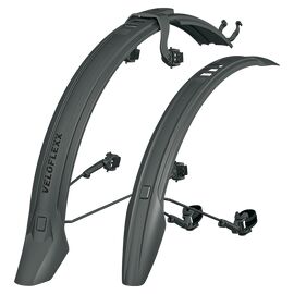 Крылья велосипедные SKS VELOFLEXX 65, комплект, 26-27,5", ширина 65 мм, 605/850 мм, черный, 11666, изображение  - НаВелосипеде.рф