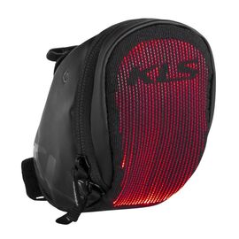 Сумка велосипедная KELLY'S SLOPPER M lightning, под седло, 0,6л, 19x8x9 см, светящаяся ткань, с аккумулятором, NKE20519, изображение  - НаВелосипеде.рф