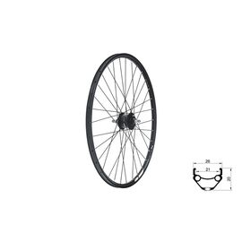 Колесо велосипедное KLS DRAFT Dynamo DSC, переднее, 28/29", динамо-втулка, под дисковый тормоз, чёрный, изображение  - НаВелосипеде.рф