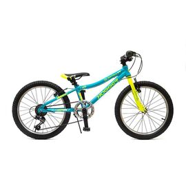 Детский велосипед HOGGER "QUANTUM" V 20" 2020, Вариант УТ-00265333: Возраст: 5-9 лет (Рост: 115-135 см), Цвет: голубой-лайм, изображение  - НаВелосипеде.рф