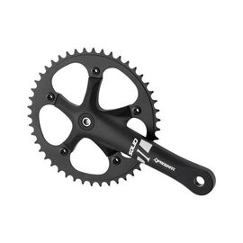 Система велосипедная Prowheel, 48T, 170 мм, Single/Fixie, черный, Solid-246T-F, изображение  - НаВелосипеде.рф