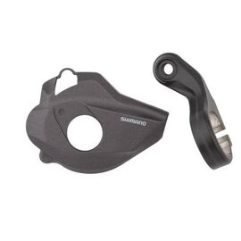 Крышка корпуса шифтера Shimano, правая, для SL-M8100, с хомутом, без индикатора, Y0GT98020, изображение  - НаВелосипеде.рф
