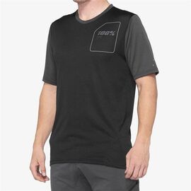 Велоджерси 100% Ridecamp Jersey, короткий рукав, Charcoal/Black, 2021, 41401-052, Вариант УТ-00265582: Размер: L, изображение  - НаВелосипеде.рф
