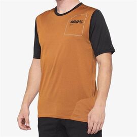 Велоджерси 100% Ridecamp, короткий рукав, Terracotta/Black, 2021, 41401-323, Вариант УТ-00265580: Размер: L, изображение  - НаВелосипеде.рф